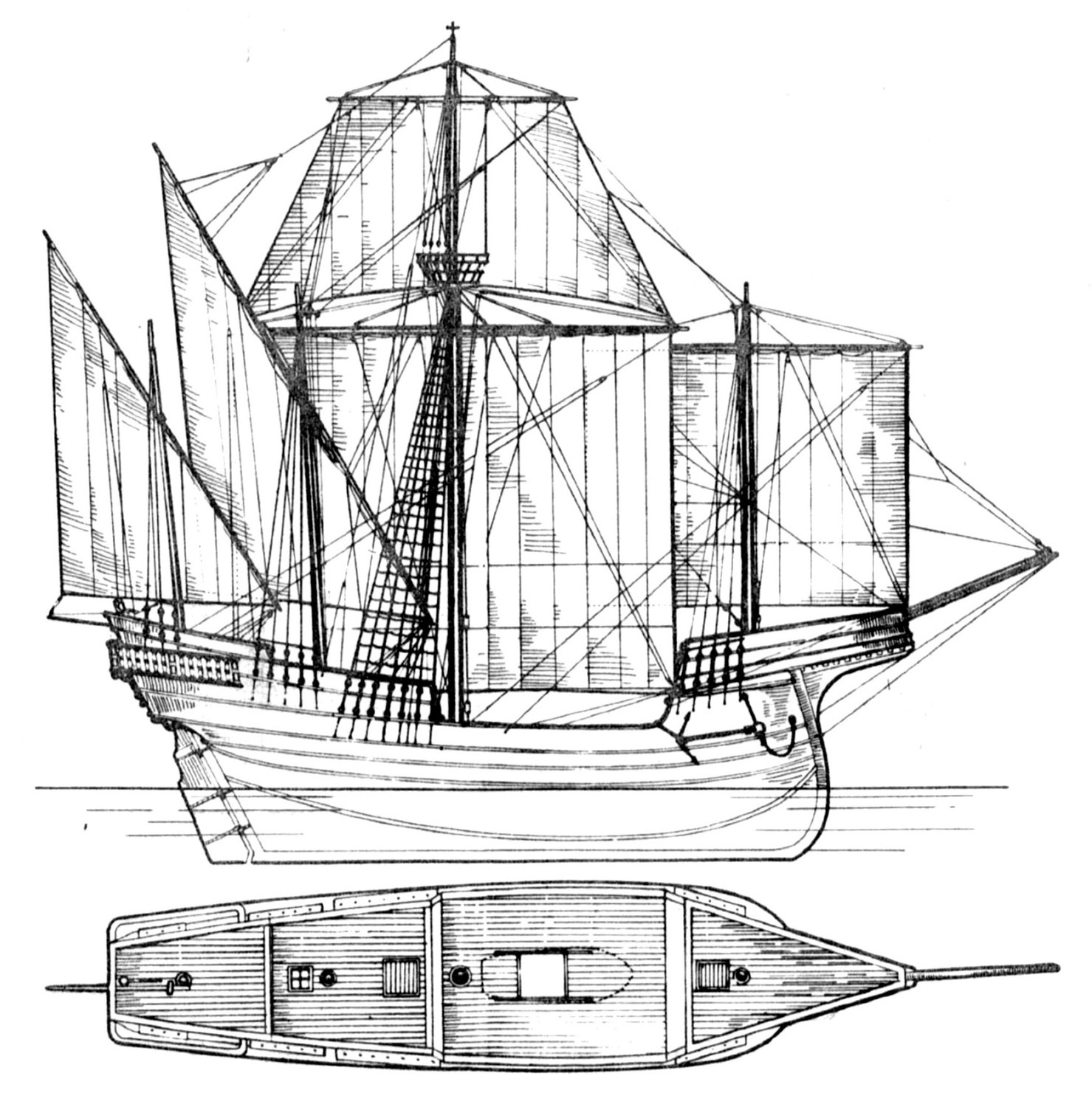 Венецианское торговое судно, 1500 г.