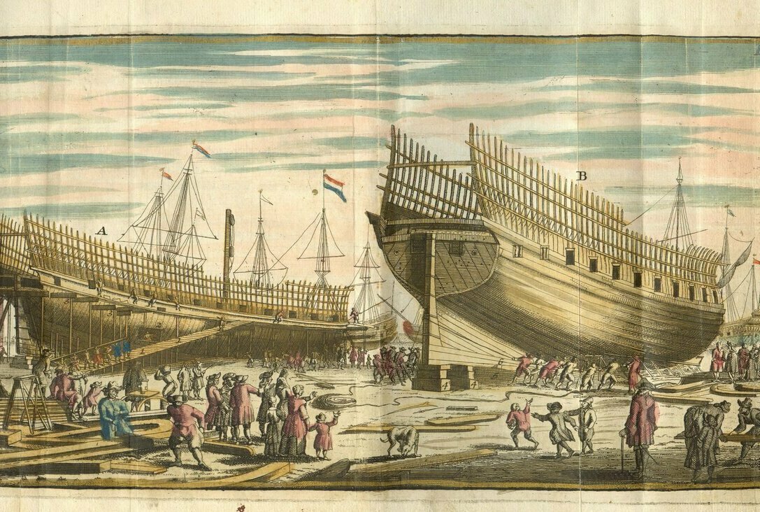 Корабельная верфь Голландия 17 век