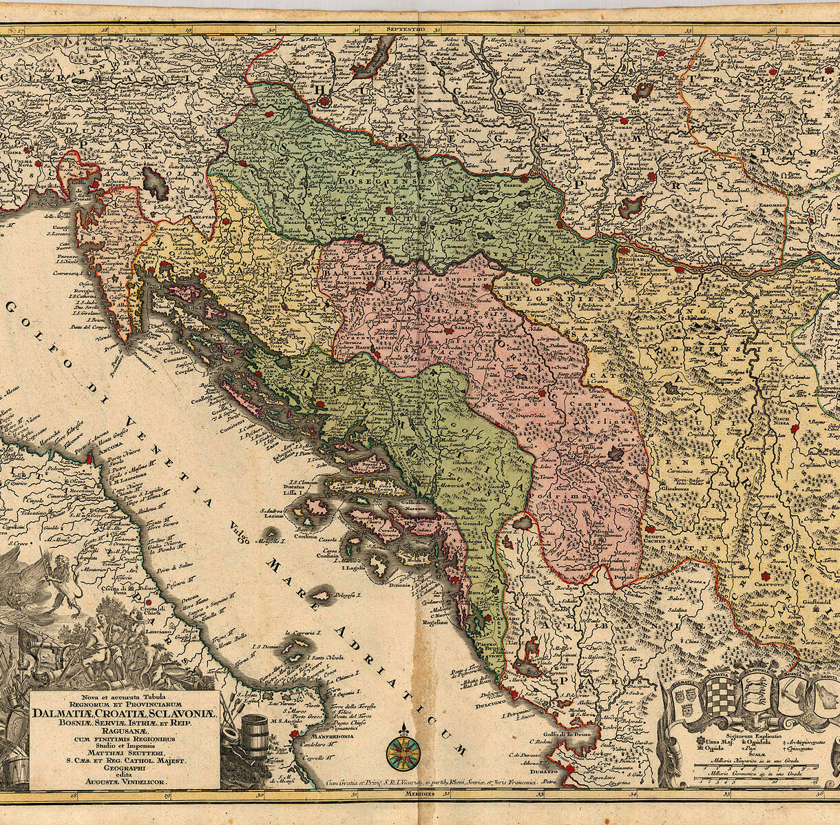 Историческая Далматия карта