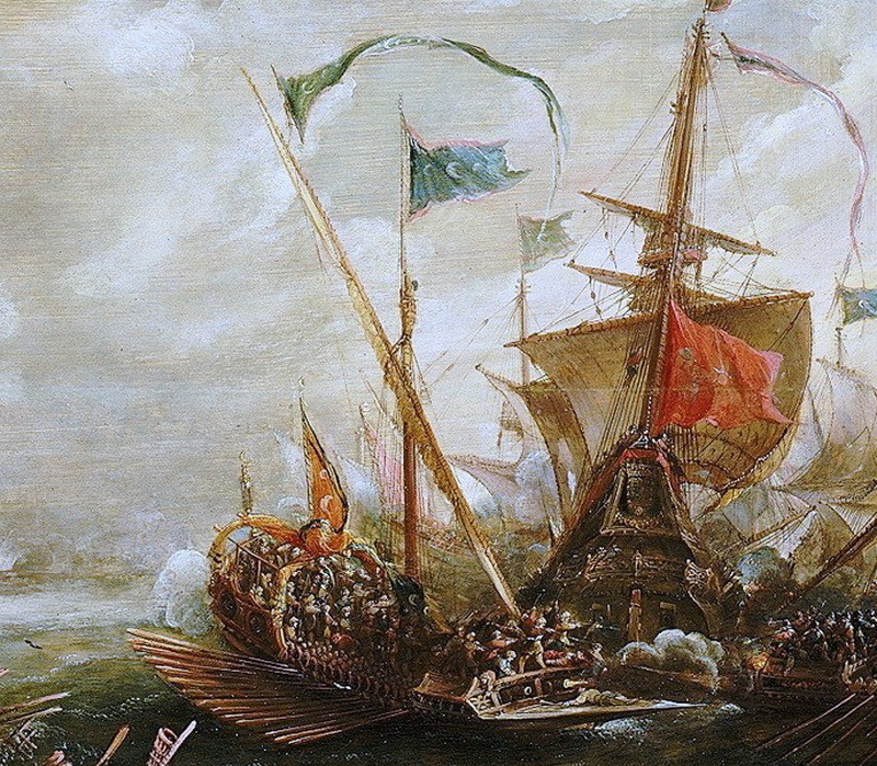 Аарт Ван Антум. Атака берберийских пиратов на французский корабль, 1615