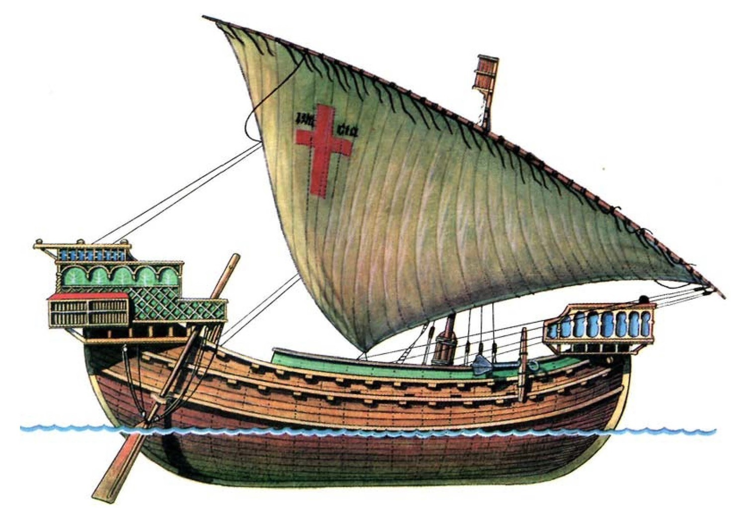 Генуэзский торговый корабль