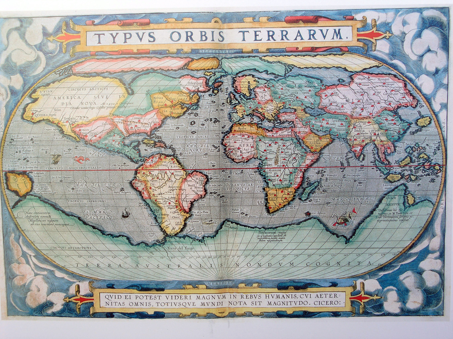 Карта мира 1598 г.