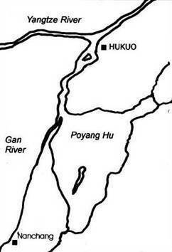 Карта сражения на озере Поян