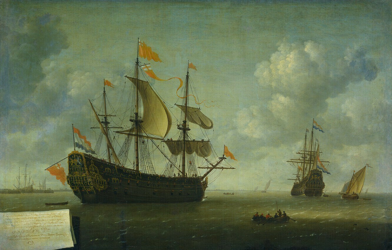 Jeronymus van Diest II. Захват английского флагманского корабля