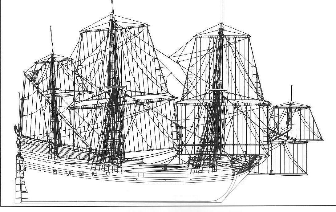Парусный корабль Анна Мария