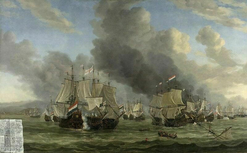 Рейнир Номс. Морское сражение у Ливорно 14 марта 1653 года.