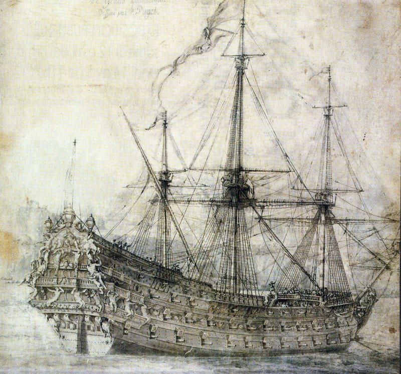 Французский корабль "Солей Роаяль"