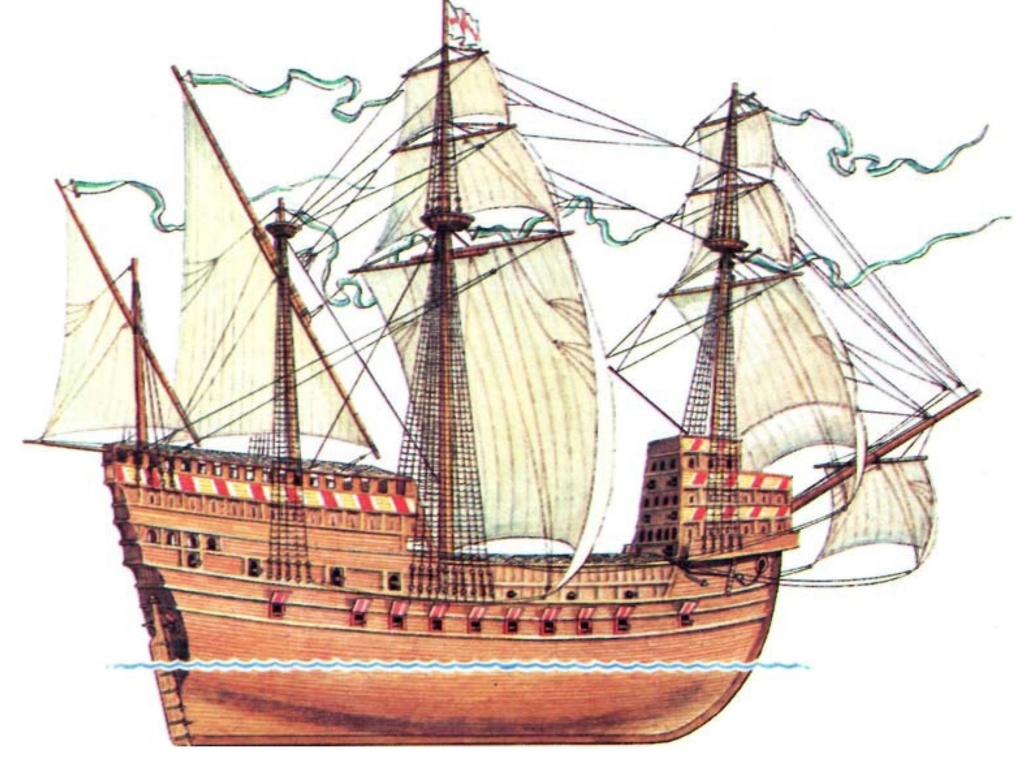 Английский корабль "Мэри Роуз"