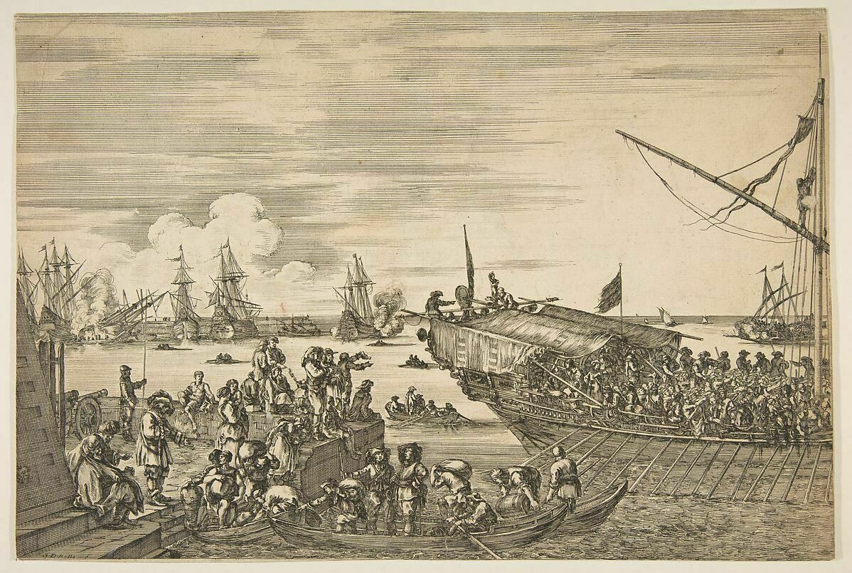 Порт в Ливорно, 17 век