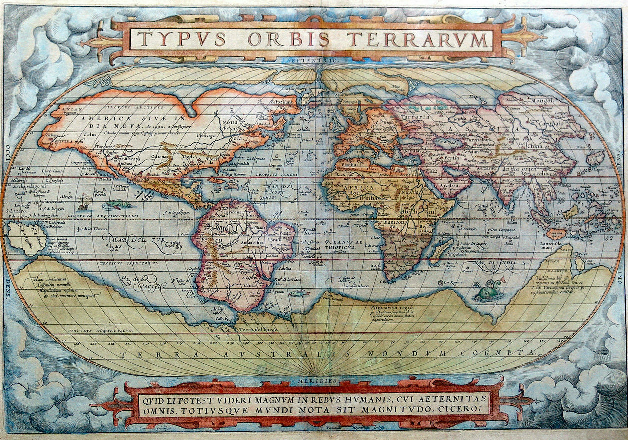 Карта мира 1572