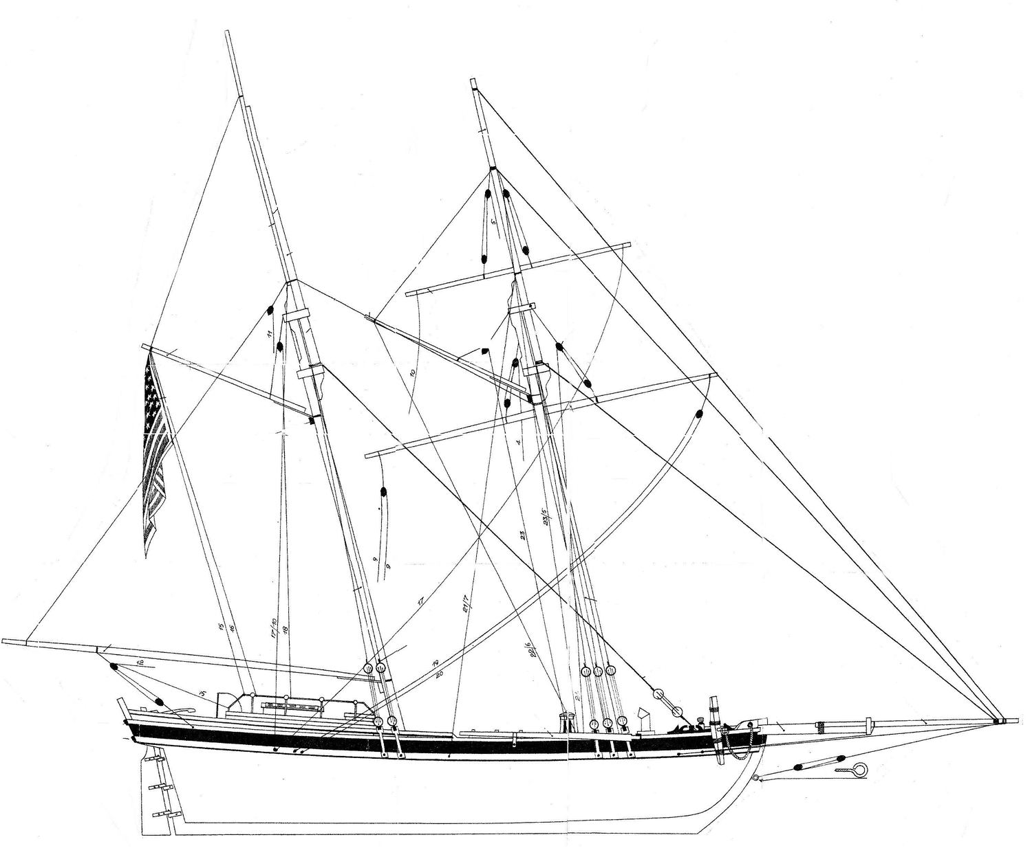 Парусный корабль Ахиллес 1815