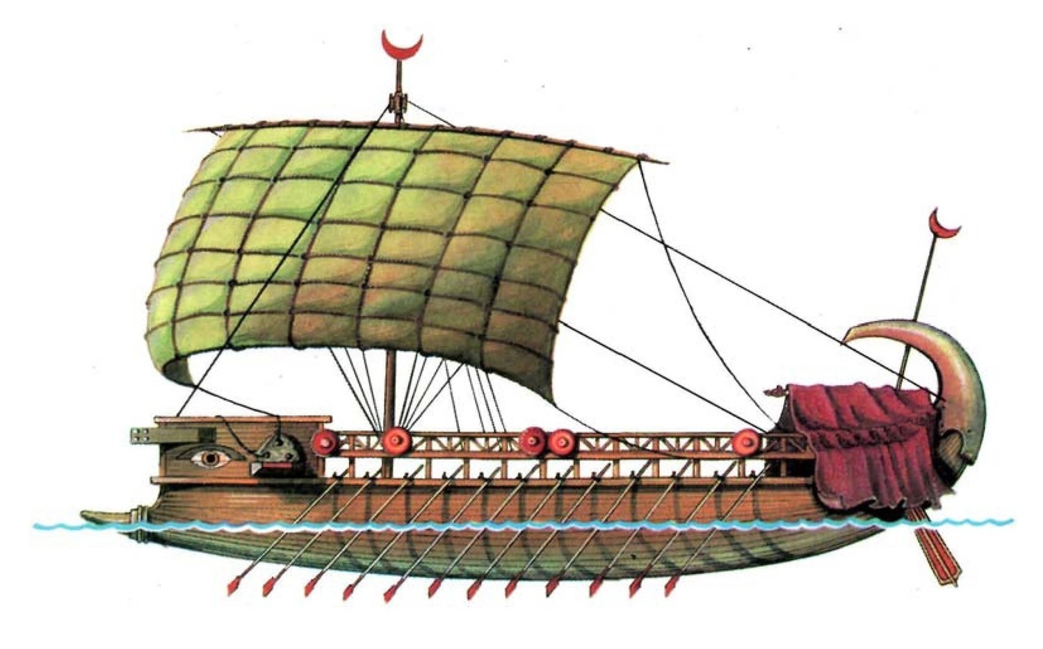 Ассиро-финикийский торговый корабль