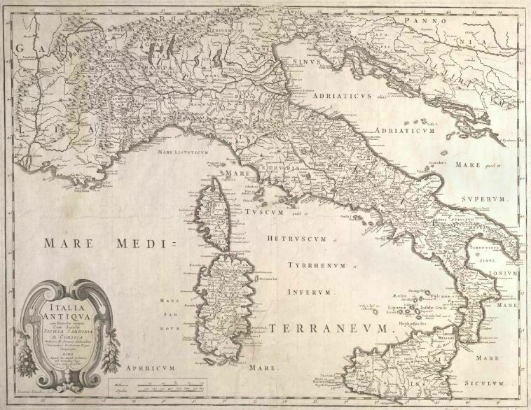 Сардиния на карте Италии