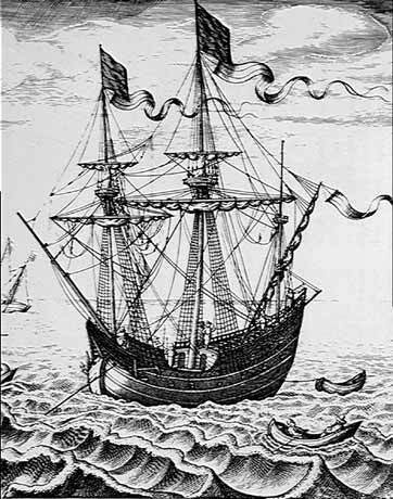 Купеческий корабль 16-го века.