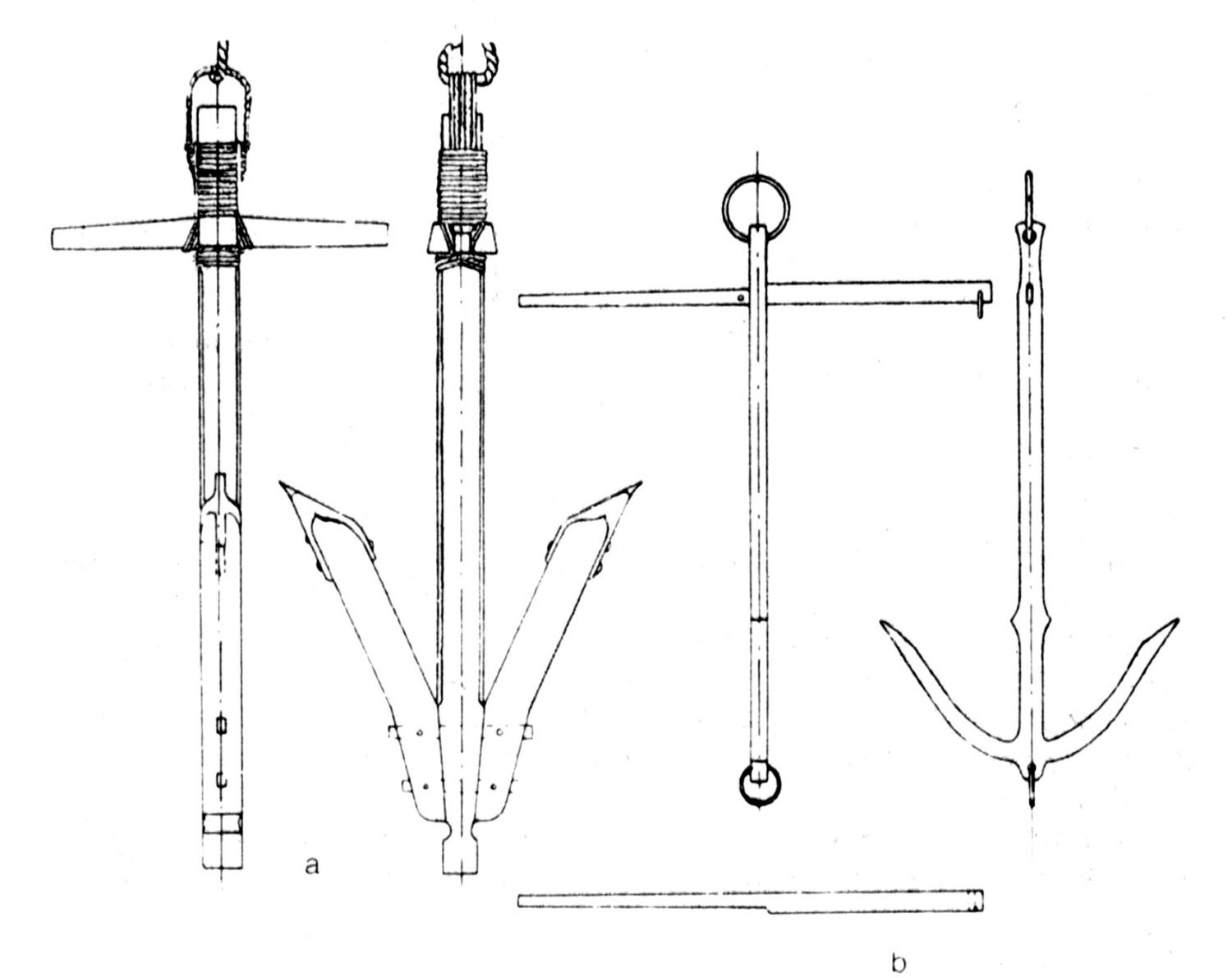 Якоря римских судов, найденные в озере Неми