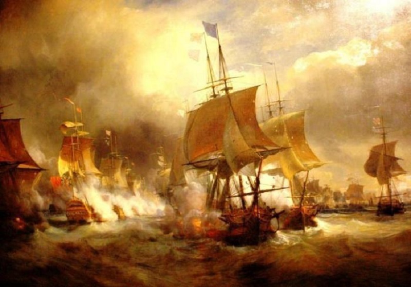 Жан Антуан Теодор Гуден. «Битва Quesant, 27 июля 1778»