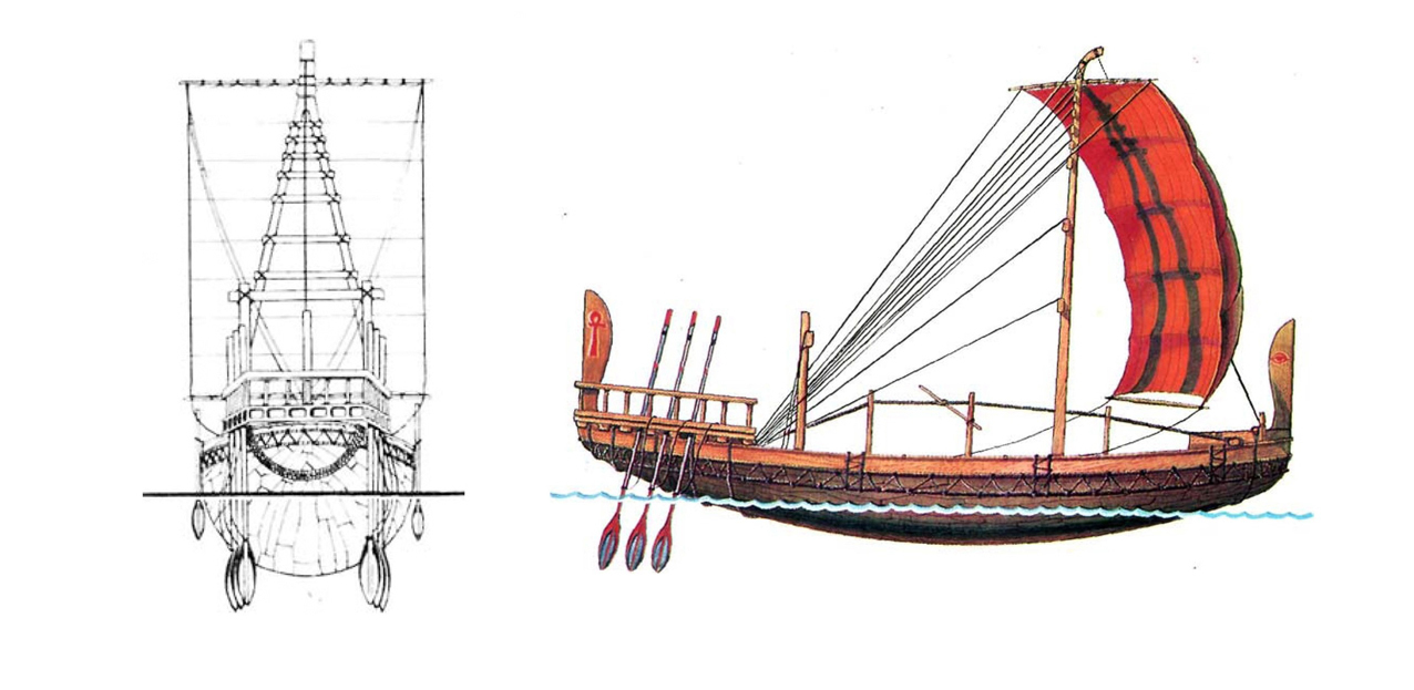 Египетский торговый корабль